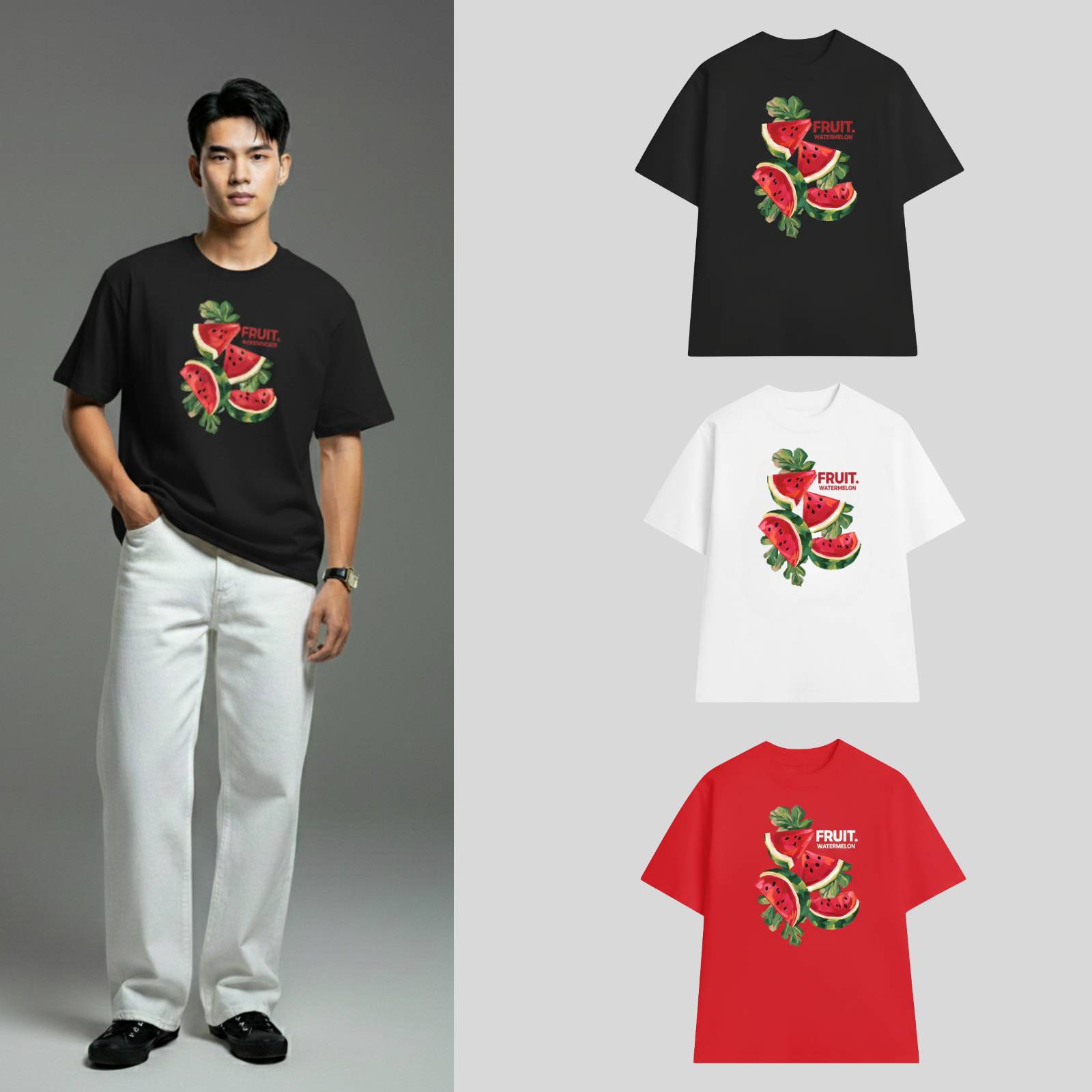 ao-thun-watermelon-mau-den-do-trang Áo thun watermelon 2000stshirt